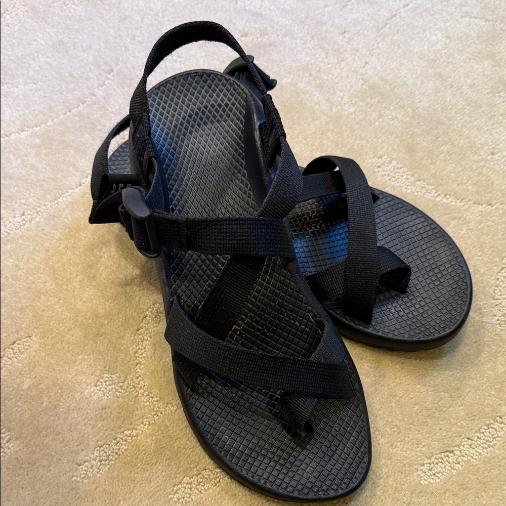 Chaco Black Strappy Outdoor Sandals for Women 10